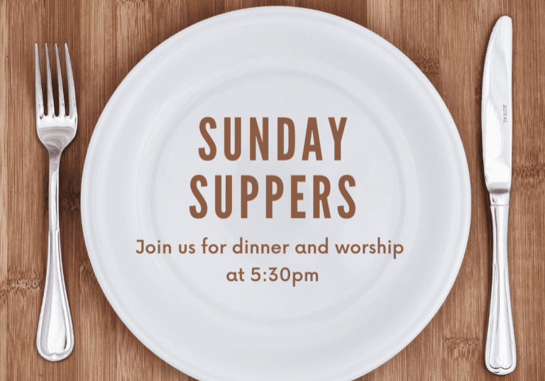 Join us for dinner and worship on the second Sunday of each month at 530pm. Visit the Friday EPresence for more information!